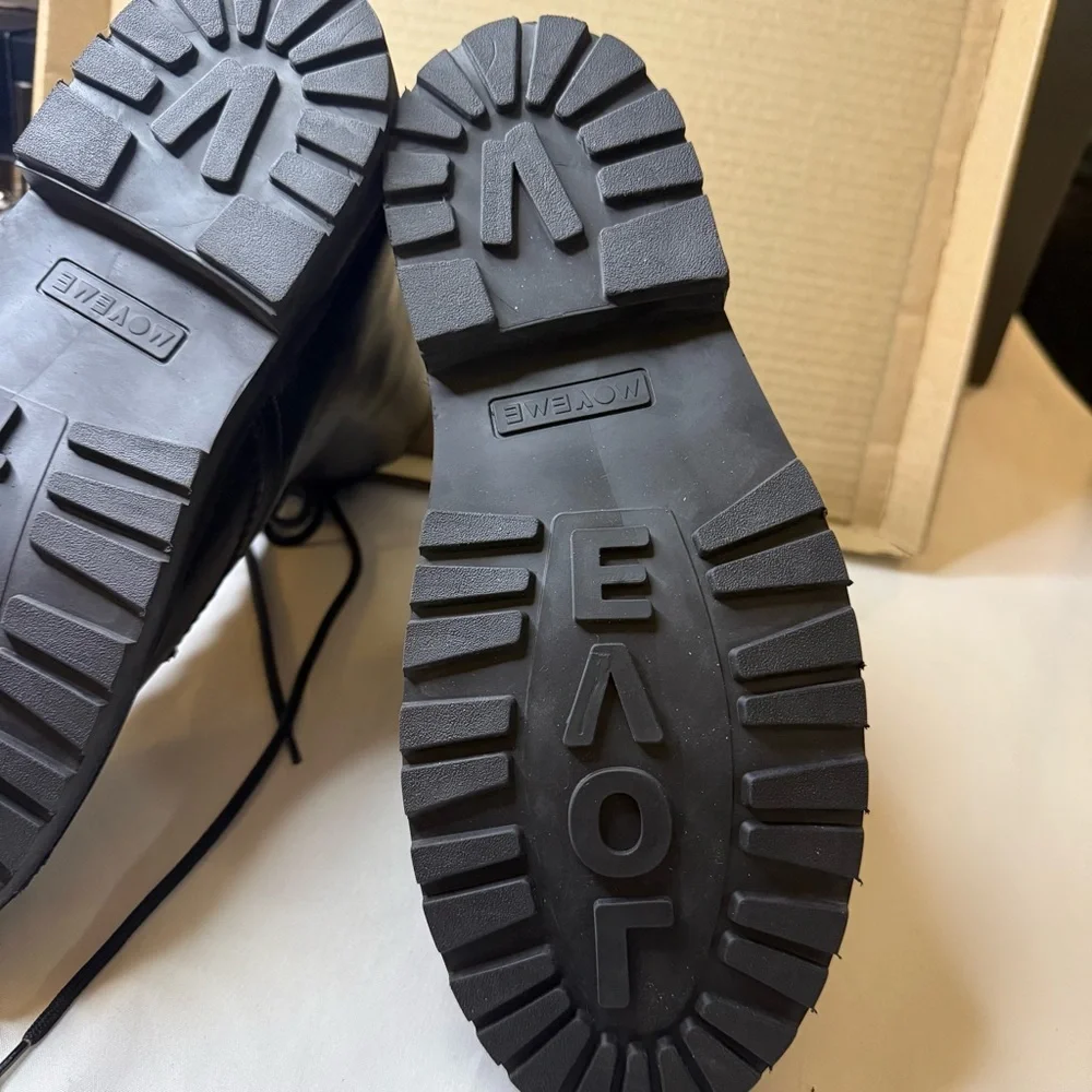 VELDSKOEN Move Me Ranger Boot Black Leather Black Sole Men’s 7 Women’s 9 EU 40 - Picture 8 of 16